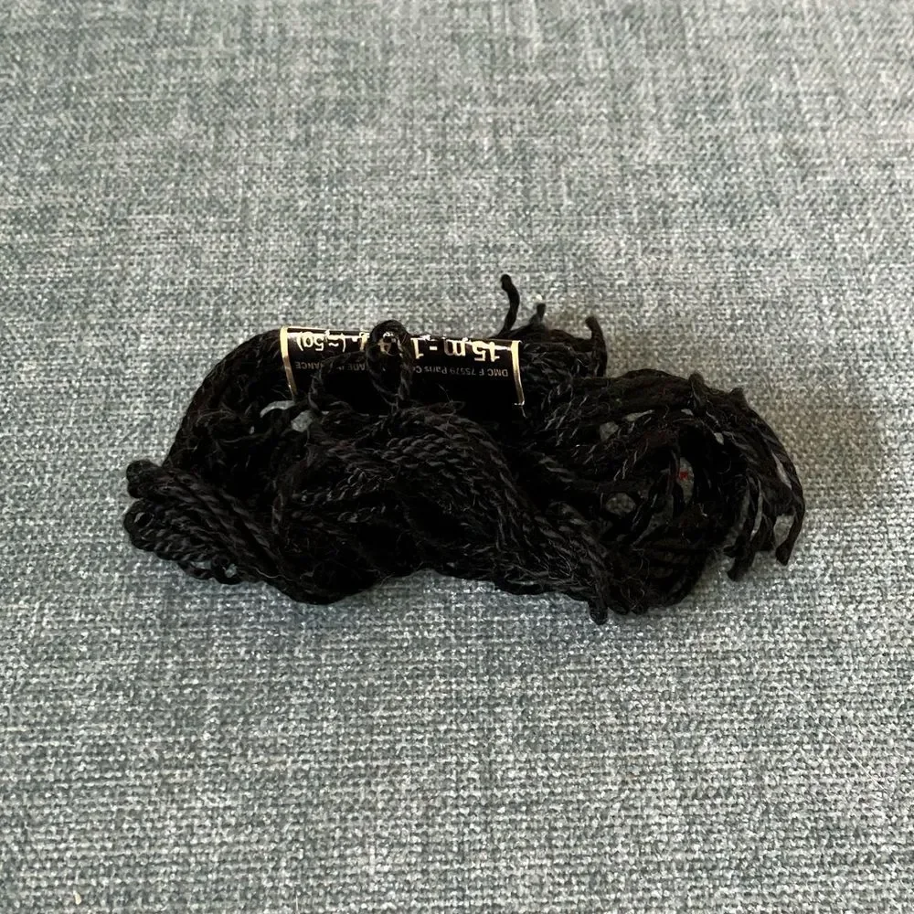 Black Needlepoint Thread Yarn